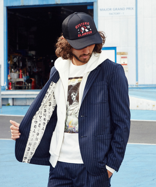 HYSTERIC GLAMOUR（ヒステリックグラマー）の「2ツ釦テーラードJK（テーラードジャケット・メンズ・ネイビー/グレー/ブラック・LARGE/MEDIUM/SMALL）」の20枚目の写真