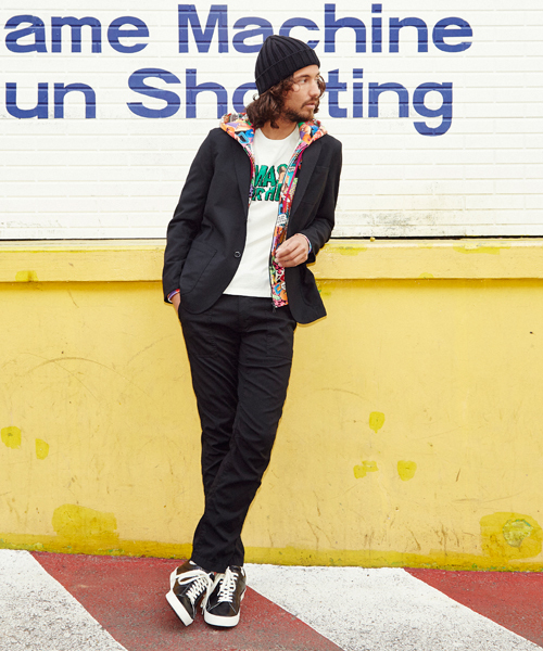 HYSTERIC GLAMOUR（ヒステリックグラマー）の「2ツ釦テーラードJK（テーラードジャケット・メンズ・ネイビー/グレー/ブラック・LARGE/MEDIUM/SMALL）」の6枚目の写真