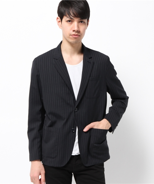 HYSTERIC GLAMOUR（ヒステリックグラマー）の「2ツ釦テーラードJK（テーラードジャケット・メンズ・ネイビー/グレー/ブラック・LARGE/MEDIUM/SMALL）」の12枚目の写真