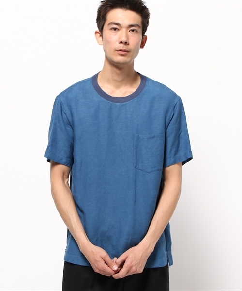 GLOSTER(グロスター)の「【Men'S JOKER掲載】スラブOXシャツ(シャツ/ブラウス・メンズ・ホワイト/ブルー・M/L)」の1枚目の写真