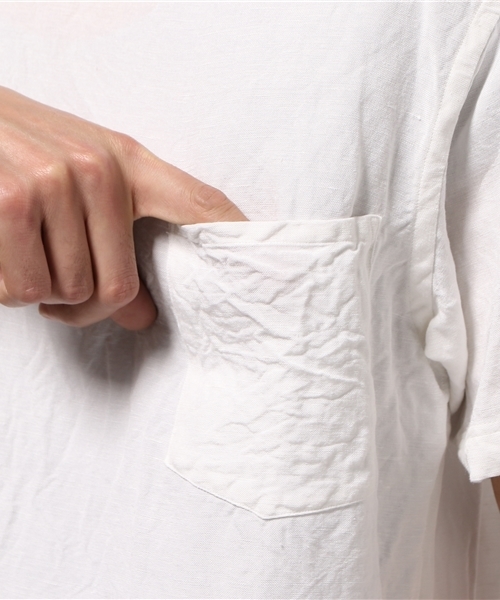 GLOSTER(グロスター)の「【Men'S JOKER掲載】スラブOXシャツ(シャツ/ブラウス・メンズ・ホワイト/ブルー・M/L)」の8枚目の写真