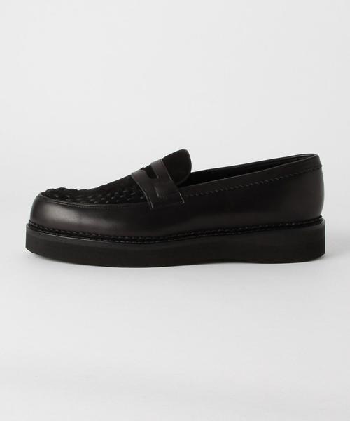 foot the coacher（フットザコーチャー）の「foot the coacher（フット・ザ・コーチャー） G.B LOAFER（ローファー・メンズ・ブラック/ダークグレー・26.5cm/26cm/27cm/25.5cm）」の4枚目の写真