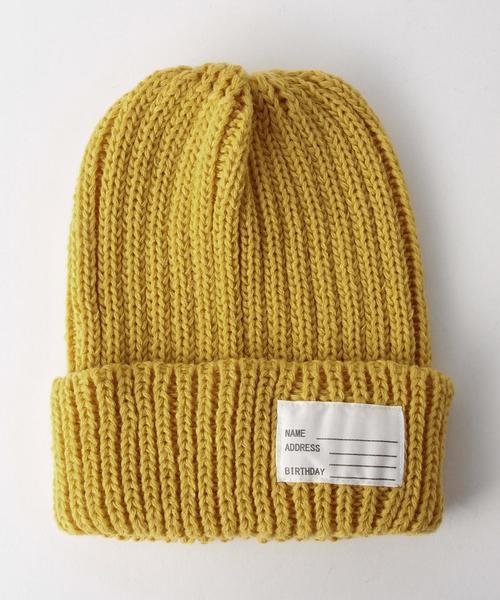 green label relaxing（グリーンレーベルリラクシング）の「GLRソリッドカラーリブワッチ◆（ニットキャップ/ビーニー・キッズ・グレー/ナチュラル/ワインレッド/マスタード/ネイビー・FREE）」の10枚目の写真