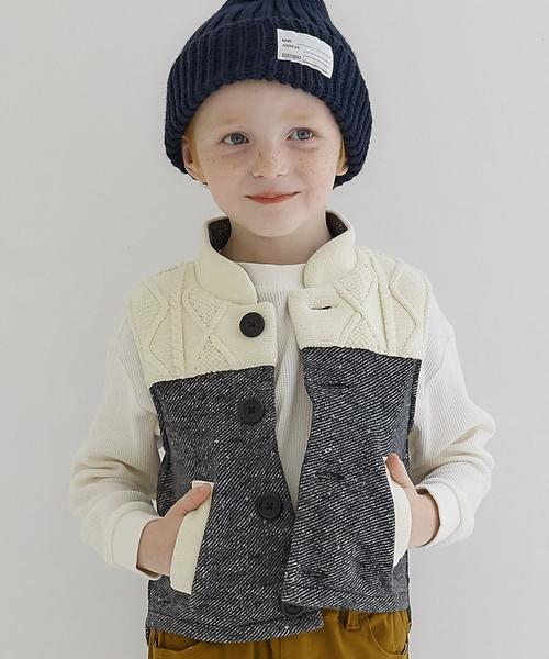 green label relaxing（グリーンレーベルリラクシング）の「GLRソリッドカラーリブワッチ◆（ニットキャップ/ビーニー・キッズ・グレー/ナチュラル/ワインレッド/マスタード/ネイビー・FREE）」の18枚目の写真