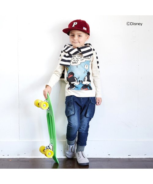 F.O.KIDS(エフオーキッズ)の「インディゴカーゴパンツ(デニムパンツ・キッズ・ブルー/サックスブルー/ネイビー・95/140/100/80/90/110/120/130)」の10枚目の写真