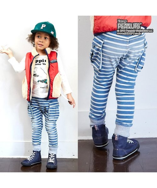 F.O.KIDS(エフオーキッズ)の「インディゴカーゴパンツ(デニムパンツ・キッズ・ブルー/サックスブルー/ネイビー・95/140/100/80/90/110/120/130)」の19枚目の写真