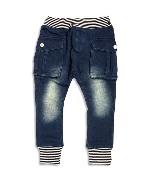 F.O.KIDS(エフオーキッズ)の「インディゴカーゴパンツ(デニムパンツ・キッズ・ブルー/サックスブルー/ネイビー・95/140/100/80/90/110/120/130)」の20枚目の写真