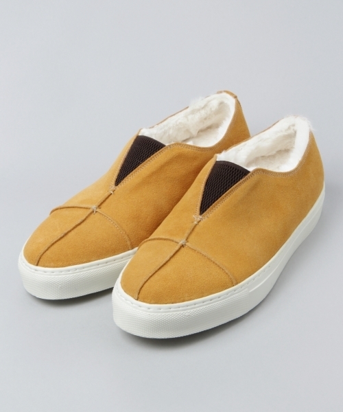 HARE(ハレ)の「ファーレザースリッポン(HARE)(スリッポン・メンズ・ブラウン/ブラック・LARGE/MEDIUM)」の1枚目の写真