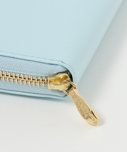Samantha Thavasa Petit Choice（サマンサタバサ　プチチョイス）の「リボンストーンシリーズ　ラウンドジップ長財布　【３年保証対象】（財布・レディース・ライトブルー/ミント/ピンク/オフホワイト・FREE）」の8枚目の写真