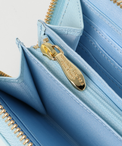 Samantha Thavasa Petit Choice（サマンサタバサ　プチチョイス）の「リボンストーンシリーズ　ラウンドジップ長財布　【３年保証対象】（財布・レディース・ライトブルー/ミント/ピンク/オフホワイト・FREE）」の10枚目の写真