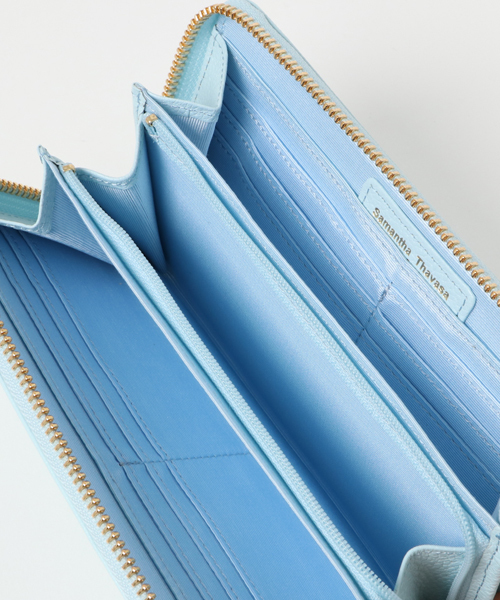 Samantha Thavasa Petit Choice（サマンサタバサ　プチチョイス）の「リボンストーンシリーズ　ラウンドジップ長財布　【３年保証対象】（財布・レディース・ライトブルー/ミント/ピンク/オフホワイト・FREE）」の11枚目の写真