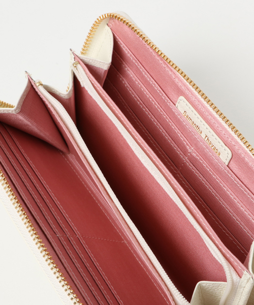 Samantha Thavasa Petit Choice（サマンサタバサ　プチチョイス）の「リボンストーンシリーズ　ラウンドジップ長財布　【３年保証対象】（財布・レディース・ライトブルー/ミント/ピンク/オフホワイト・FREE）」の12枚目の写真