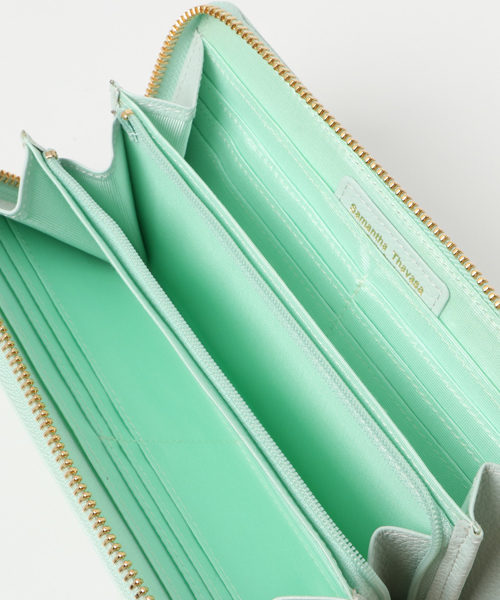 Samantha Thavasa Petit Choice（サマンサタバサ　プチチョイス）の「リボンストーンシリーズ　ラウンドジップ長財布　【３年保証対象】（財布・レディース・ライトブルー/ミント/ピンク/オフホワイト・FREE）」の13枚目の写真