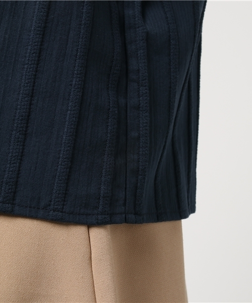 Khaju（カージュ）の「Khaju:レースアップスリーブブラウス（シャツ/ブラウス・レディース・ネイビー/オフホワイト・ONE SIZE）」の4枚目の写真