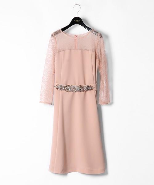 セール ビジューベルトワンピース ドレス Grace Continental グレースコンチネンタル のファッション通販 Zozotown