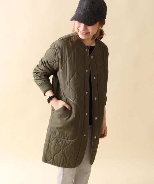coen（コーエン）の「【2018FW・WEB限定】OUTLAST(R)ミリタリーコート（ミリタリージャケット・レディース・ネイビー/オリーブ・MEDIUM/LARGE）」の18枚目の写真