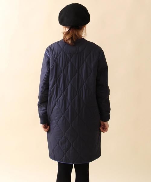 coen（コーエン）の「【2018FW・WEB限定】OUTLAST(R)ミリタリーコート（ミリタリージャケット・レディース・ネイビー/オリーブ・MEDIUM/LARGE）」の21枚目の写真