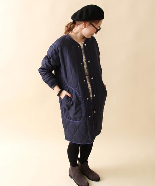 coen（コーエン）の「【2018FW・WEB限定】OUTLAST(R)ミリタリーコート（ミリタリージャケット・レディース・ネイビー/オリーブ・MEDIUM/LARGE）」の13枚目の写真