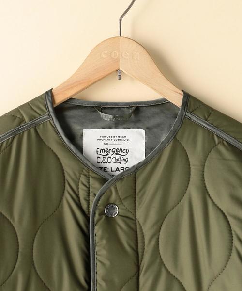 coen（コーエン）の「【2018FW・WEB限定】OUTLAST(R)ミリタリーコート（ミリタリージャケット・レディース・ネイビー/オリーブ・MEDIUM/LARGE）」の17枚目の写真