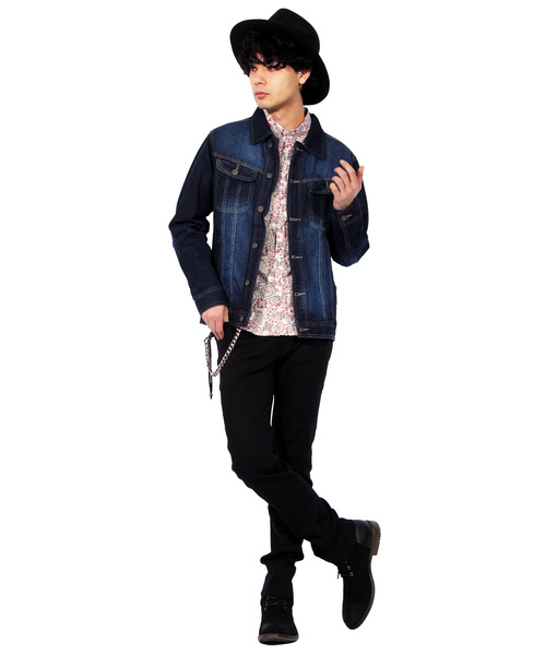 8(eight)(エイト)の「ペイズリー 長袖シャツ 日本製 高品質(シャツ/ブラウス・メンズ・ネイビー/アイボリー/ブルー・MEDIUM/LARGE/X-LARGE)」の4枚目の写真