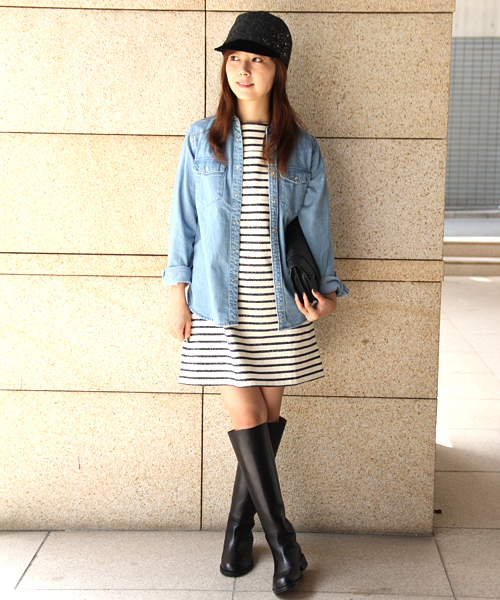 UNITED ARROWS(ユナイテッドアローズ)の「UAW C デニムシャツ◆(mg1303uC)(シャツ/ブラウス・レディース・ライトブルー/ネイビー・36/38)」の10枚目の写真
