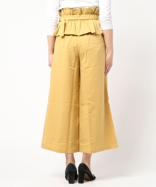 STYLEBLOCK（スタイルブロック）の「ツイルウエストタックワイドパンツ（その他パンツ・レディース・グレー/イエロー/ライトベージュ・M）」の5枚目の写真