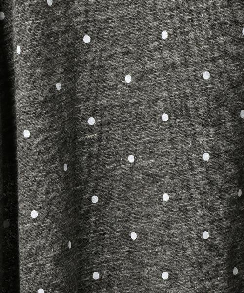 coen（コーエン）の「フレンチリネンドットプリントフリルスリーブTシャツ（Tシャツ/カットソー・レディース・グレー/ライトグレー/ネイビー・FREE）」の21枚目の写真