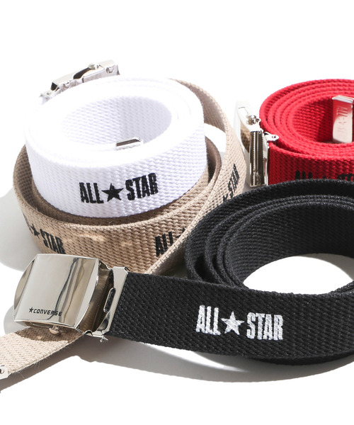 CONVERSE(コンバース)の「∴WEGO/CONVERSE別注ロゴガチャベルト(ベルト・メンズ・レッド/ベージュ/ホワイト/ブラック・FREE)」の3枚目の写真
