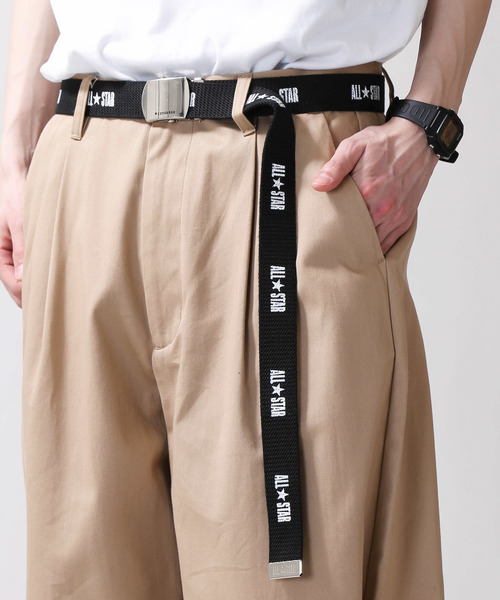 CONVERSE(コンバース)の「∴WEGO/CONVERSE別注ロゴガチャベルト(ベルト・メンズ・レッド/ベージュ/ホワイト/ブラック・FREE)」の6枚目の写真