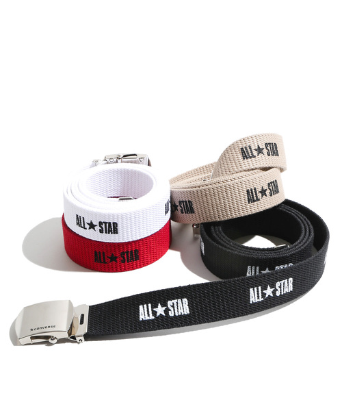CONVERSE(コンバース)の「∴WEGO/CONVERSE別注ロゴガチャベルト(ベルト・メンズ・レッド/ベージュ/ホワイト/ブラック・FREE)」の7枚目の写真