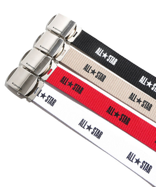 CONVERSE(コンバース)の「∴WEGO/CONVERSE別注ロゴガチャベルト(ベルト・メンズ・レッド/ベージュ/ホワイト/ブラック・FREE)」の8枚目の写真