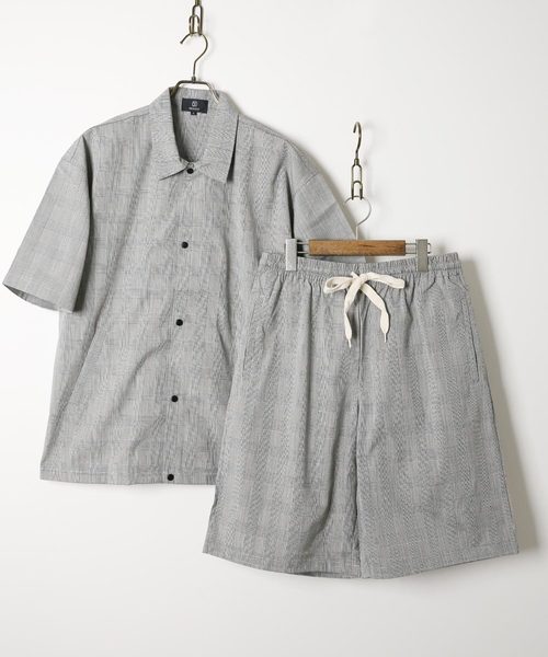 Rocky Monroe(ロッキーモンロー)の「半袖コーチシャツジャケット+バスケショートパンツセットアップ(セットアップ・メンズ・ブラック/ネイビー/グレー/ワイン・L/M/XL)」の3枚目の写真