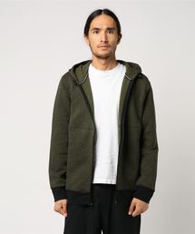 M HRLY HOLLOWKNIT FZ FLC/ハーレー ジャケット フード ジップアップ