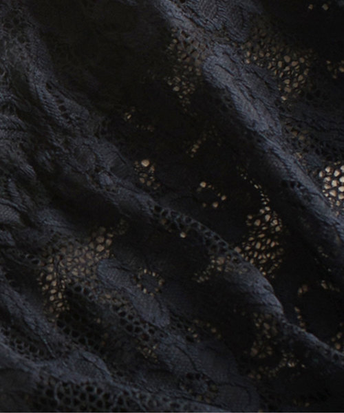 SAISON DE PAPILLON（セゾンドパピヨン）の「ソフトパット入り総レースキャミソール（キャミソール・レディース・ホワイト/ブラック・M/L）」の14枚目の写真