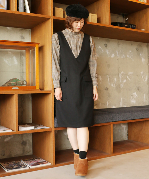 LBC（エルビーシー）の「TRジャンスカ（ジャンパースカート・レディース・ブラック/ダークブラウン・M）」の2枚目の写真