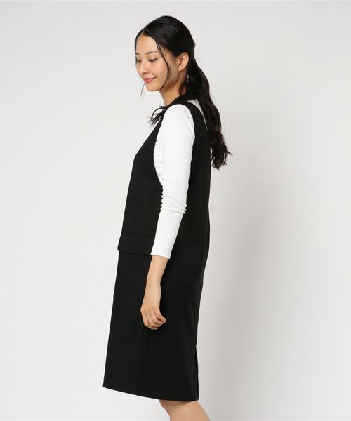 LBC（エルビーシー）の「TRジャンスカ（ジャンパースカート・レディース・ブラック/ダークブラウン・M）」の6枚目の写真