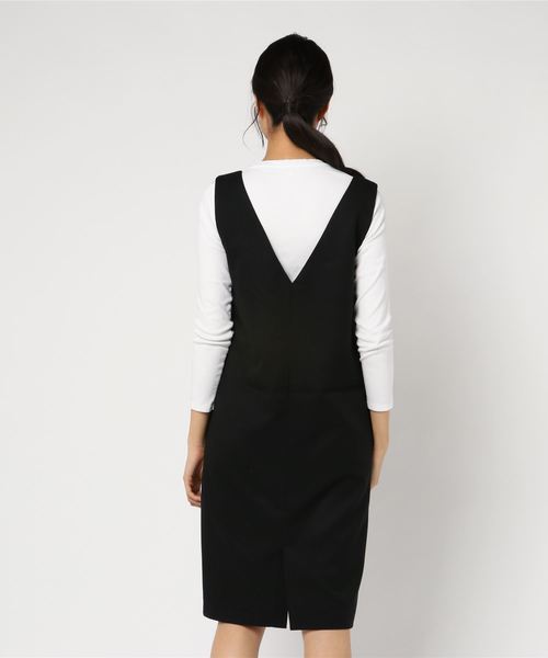 LBC（エルビーシー）の「TRジャンスカ（ジャンパースカート・レディース・ブラック/ダークブラウン・M）」の4枚目の写真