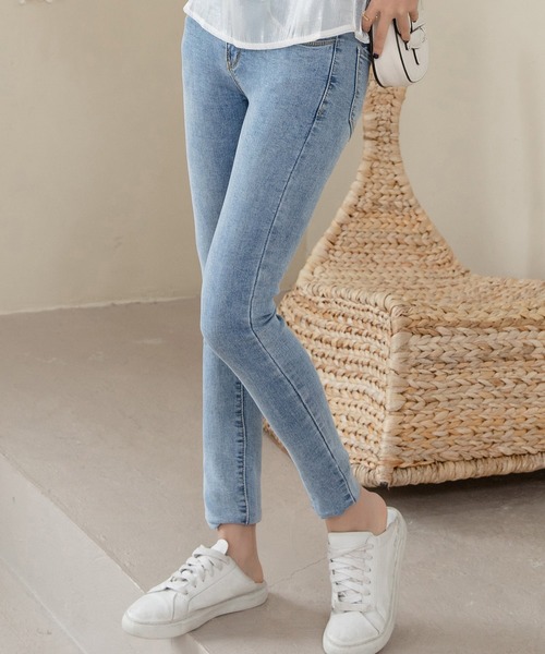 DAY CLOSET（デイ クローゼット）の「レディース　ストレッチスキニ―デニムパンツ（デニムパンツ・レディース・ブルー/グレー/インディゴブルー/ブラック・S/XL/XXL/L/M/XS）」の4枚目の写真