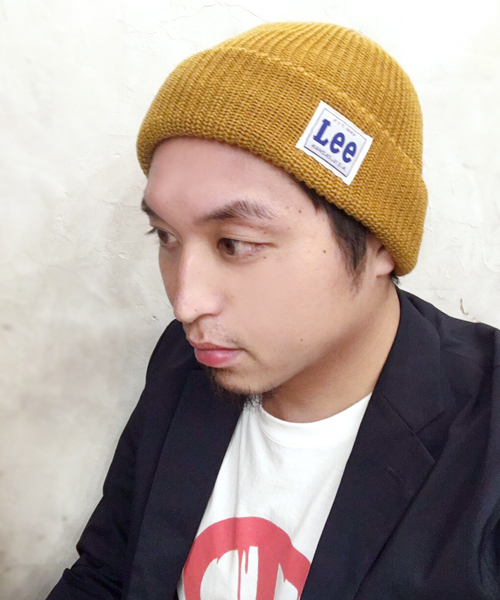 Lee（リー）の「[LEE]WATCH KNIT CAP / [リー]ワッチ ニット キャップ（ニットキャップ/ビーニー・レディース・グレー/ブラック/マスタード/ワイン/ネイビー・FREE）」の4枚目の写真