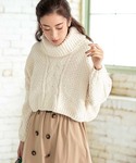 fifth | ボトルネックケーブルニットプルオーバー(Knitwear)