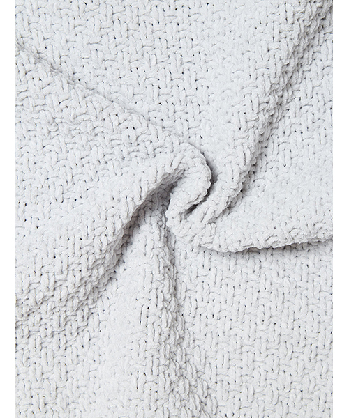 fifth（フィフス）の「ボトルネックケーブルニットプルオーバー（ニット/セーター・レディース・ホワイト/グレー/ブラック・MEDIUM）」の5枚目の写真