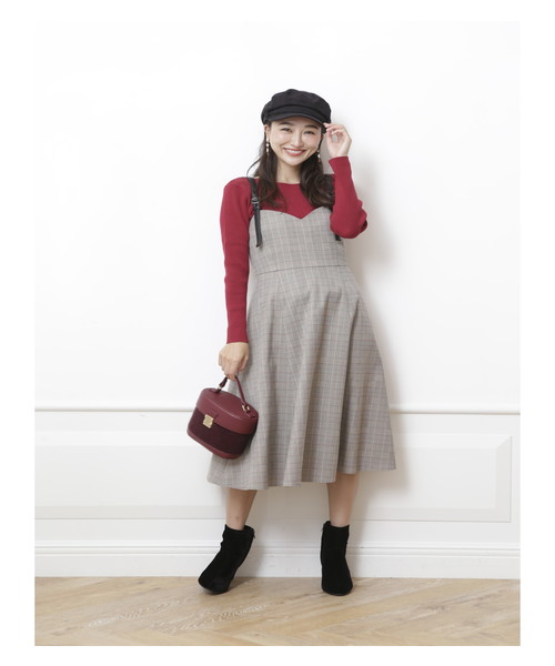 Apuweiser Riche アプワイザーリッシェ の シンプルニット ビスチェワンピースset ワンピース Wear