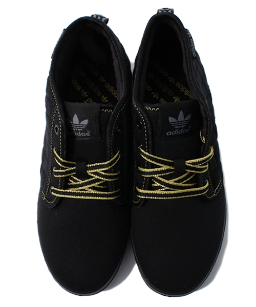 adidas Originals（アディダスオリジナルス）の「アディダス オリジナルス ハニー デザート キルティング ゴールド adidas Originals HONEY DESERT QLT（スニーカー・レディース・ブラック・23cm/23.5cm/24cm/24.5cm）」の11枚目の写真