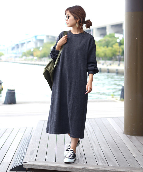 売り切れ必至 セール ワンピース Jeloud ベルト付リラックスワンピース ワンピース Bou ワンピース Jeloud ブージュルード のファッション