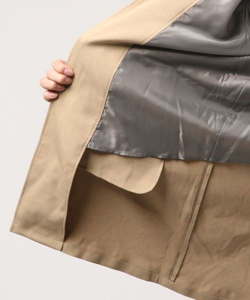 Confirm（コンファーム）の「Confirm / コンファーム カチオンステンカラーコート（ステンカラーコート・メンズ・ネイビー/ベージュ・M/L）」の9枚目の写真