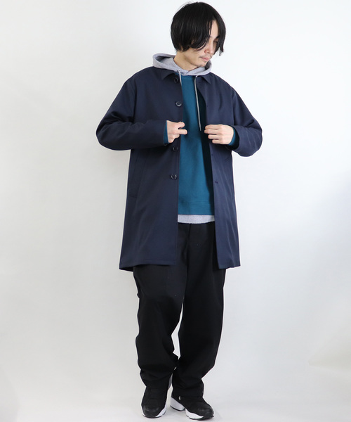 Confirm（コンファーム）の「Confirm / コンファーム カチオンステンカラーコート（ステンカラーコート・メンズ・ネイビー/ベージュ・M/L）」の3枚目の写真