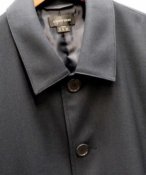 Confirm（コンファーム）の「Confirm / コンファーム カチオンステンカラーコート（ステンカラーコート・メンズ・ネイビー/ベージュ・M/L）」の11枚目の写真