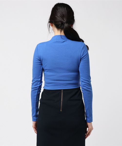 WEGO（ウィゴー）の「WEGO/クロップドハイネックTee（Tシャツ/カットソー・レディース・オフホワイト/ブラック/ブルー/レッド・FREE）」の8枚目の写真