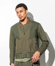 C DIEM(カルペディエム)ミリタリーコンビボンバーライダースブルゾン