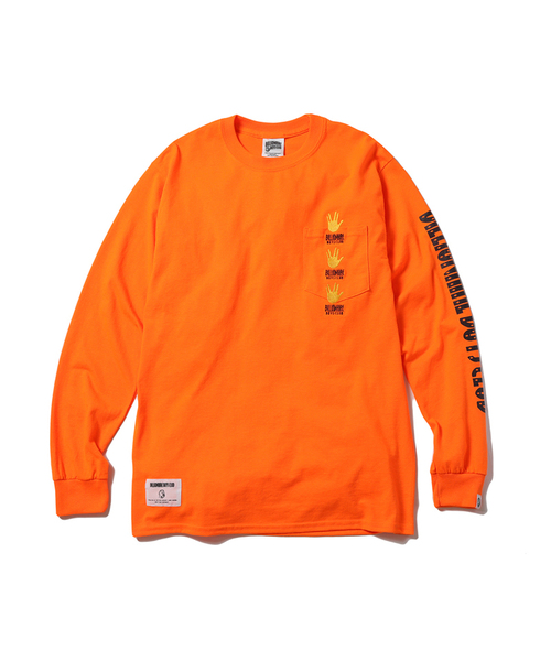 BILLIONAIRE BOYS CLUB HAND SIGN L/S POCKET T-SHIRT 19SPRING BILLIONAIRE BOYS CLUB HAND SIGN L/S POCKET T-SHIRT 19SPRING